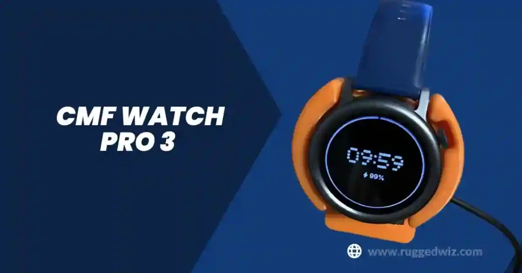 When Is CMF Watch Pro 3 Coming Out a watch on a blue background