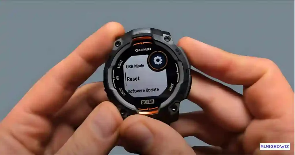 How to reset Garmin Instinct 3 to restore original settings without losing data.