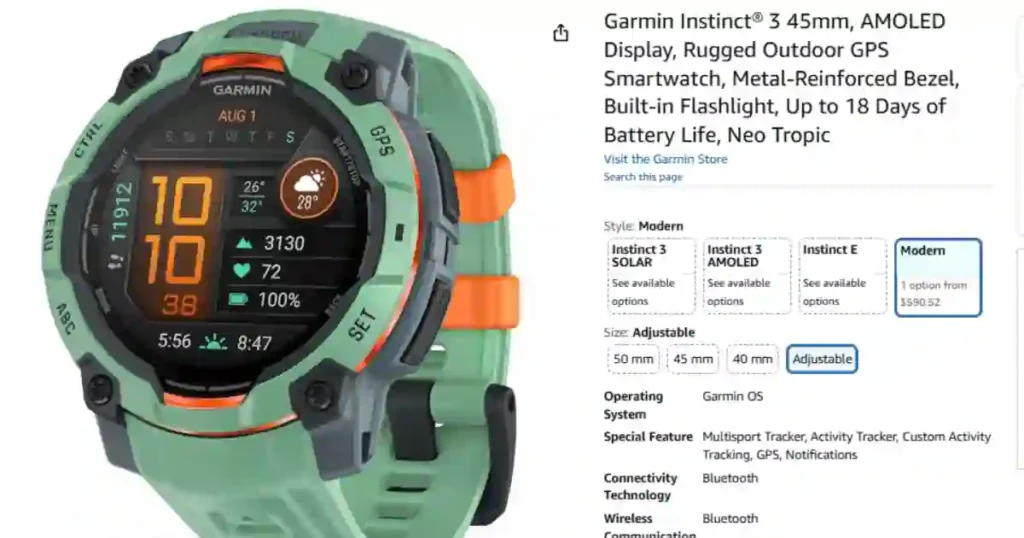 Garmin Instinct 3 vs Amazfit Active 2 CES 2025 Showdown